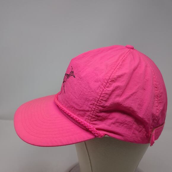 Mohr's Strapback 5 Panel Cap Pink One Size Adjustable Embroidered Rope - Picture 3 of 9
